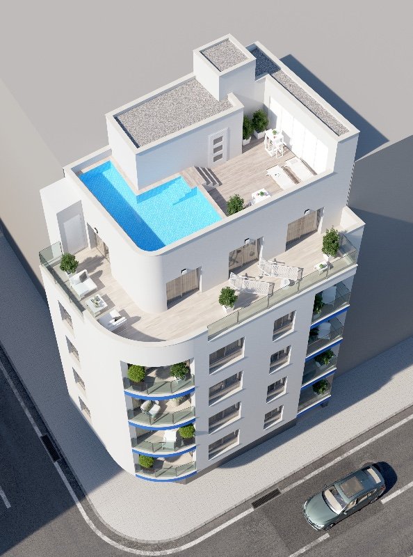 Apartment in Torrevieja, Alicante, Spain 2 bedrooms, 71 sq.m. No. 183561