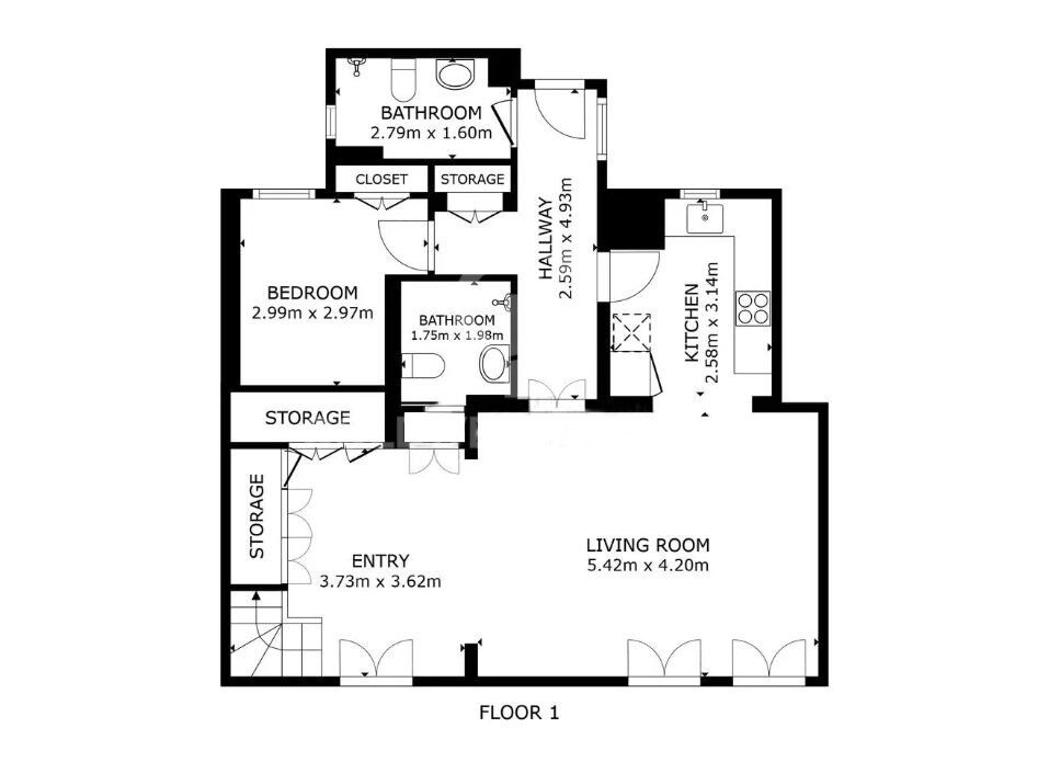 Penthouse in Barcelona, Spain 2 bedrooms, 139 sq.m. No. 158803