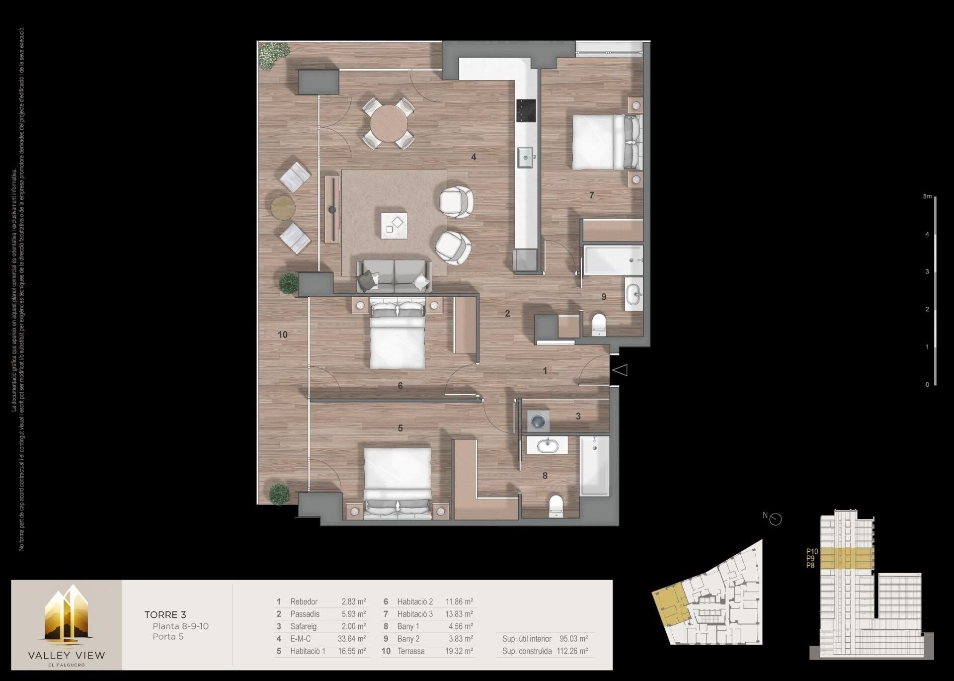 Wohnung in Principado De Andorra (Ninguna Poblacion Tiene C.P.), Lleida, Spanien 3 Schlafzimmer, 132 m2 Nr. 178908