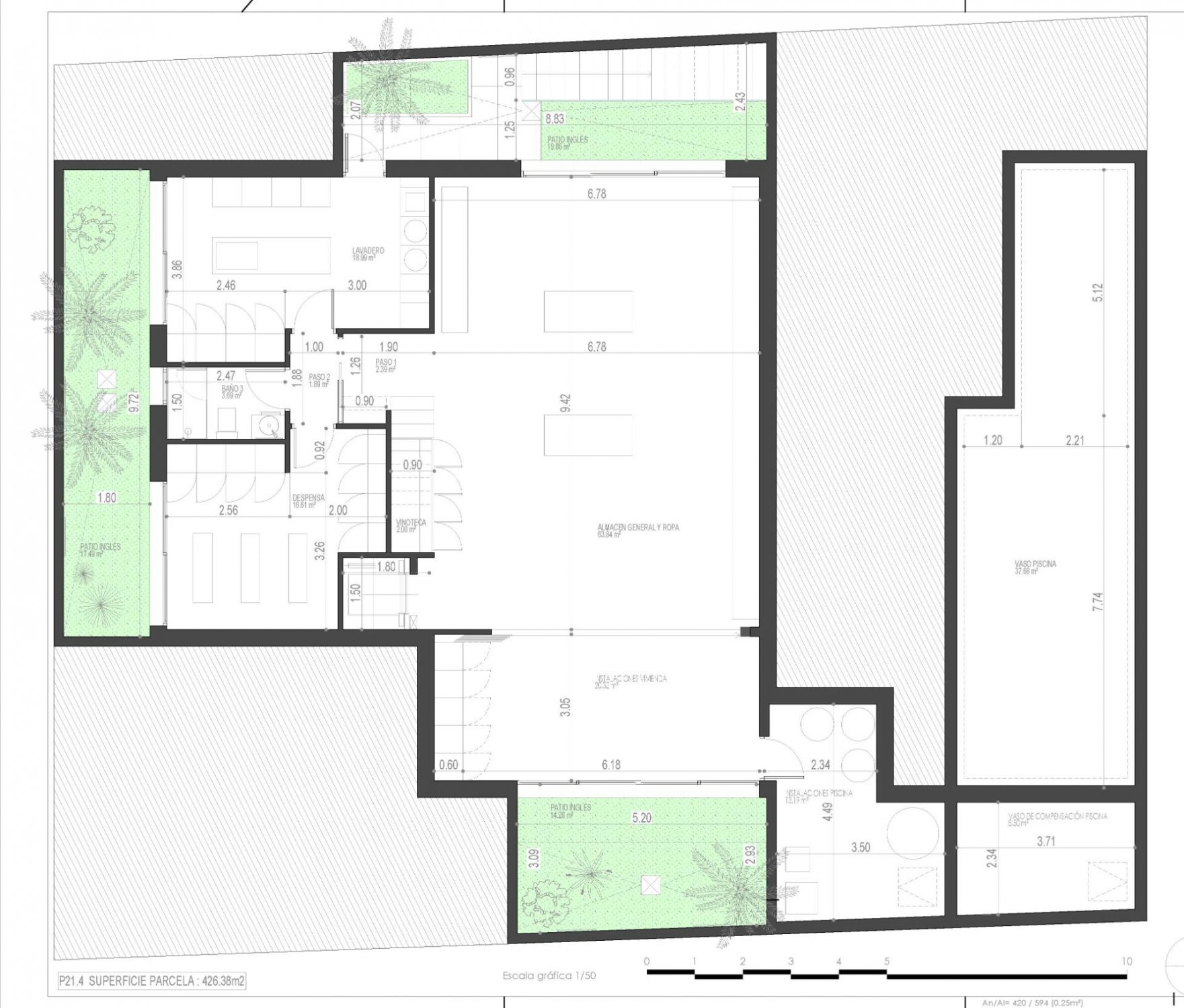 Villa Torre-Pacheco, Murcia, Spānijā 3 istabas, 365 m2 Nr. 111339
