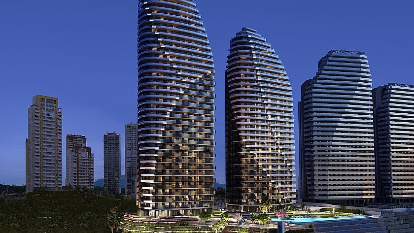 Apartamento en Benidorm, Alicante, España 1 dormitorio, 78 m2 No. 111330