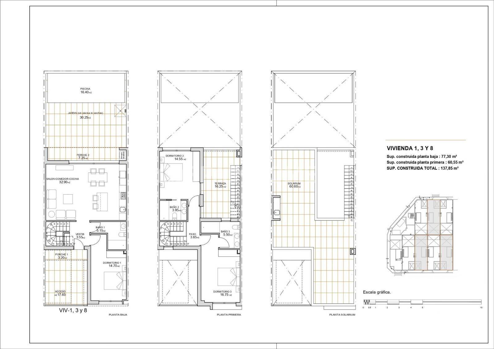 Villa San Javier, Murcia, Spānijā 3 istabas, 130 m2 Nr. 156192