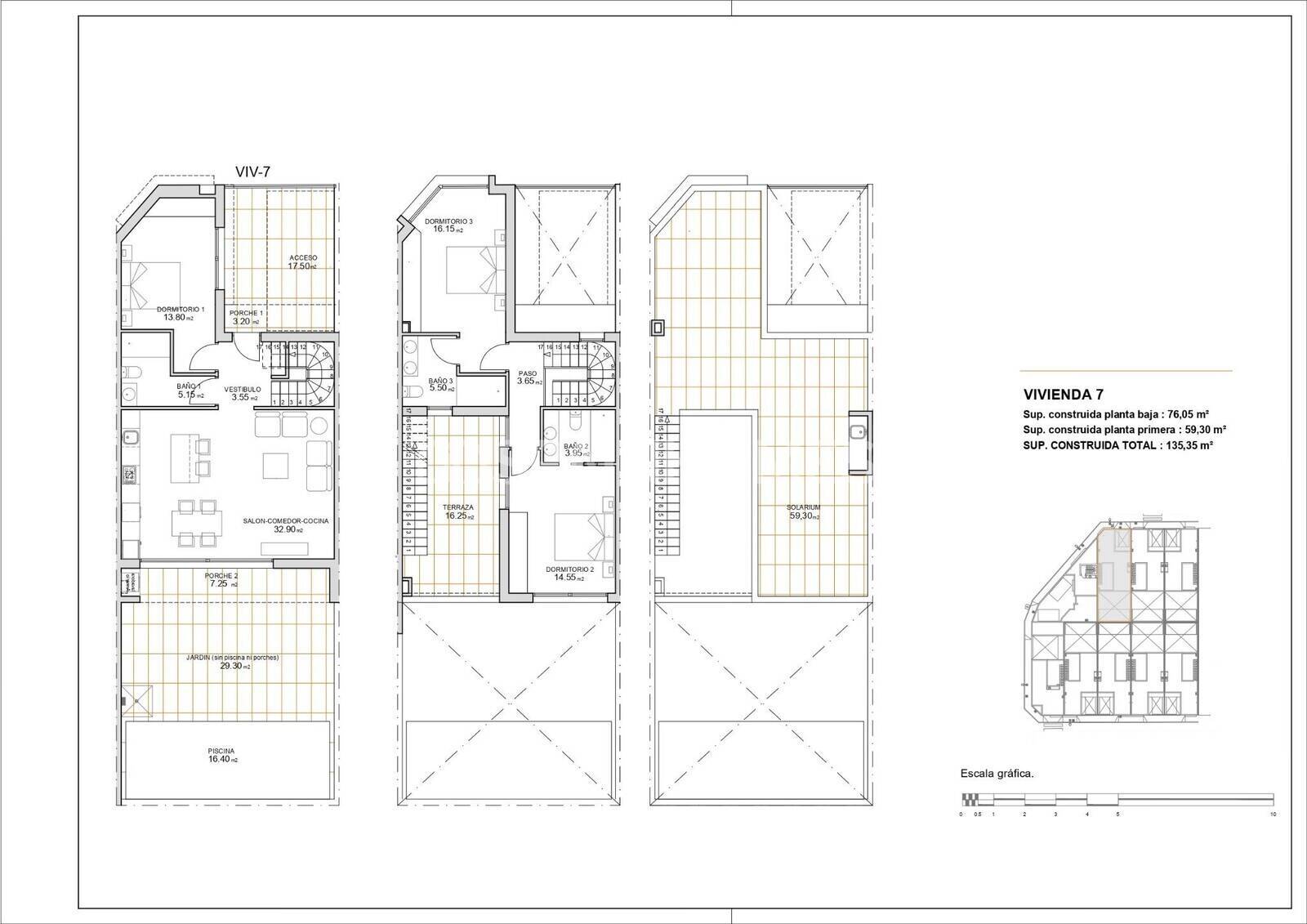 Villa San Javier, Murcia, Spānijā 3 istabas, 130 m2 Nr. 156192