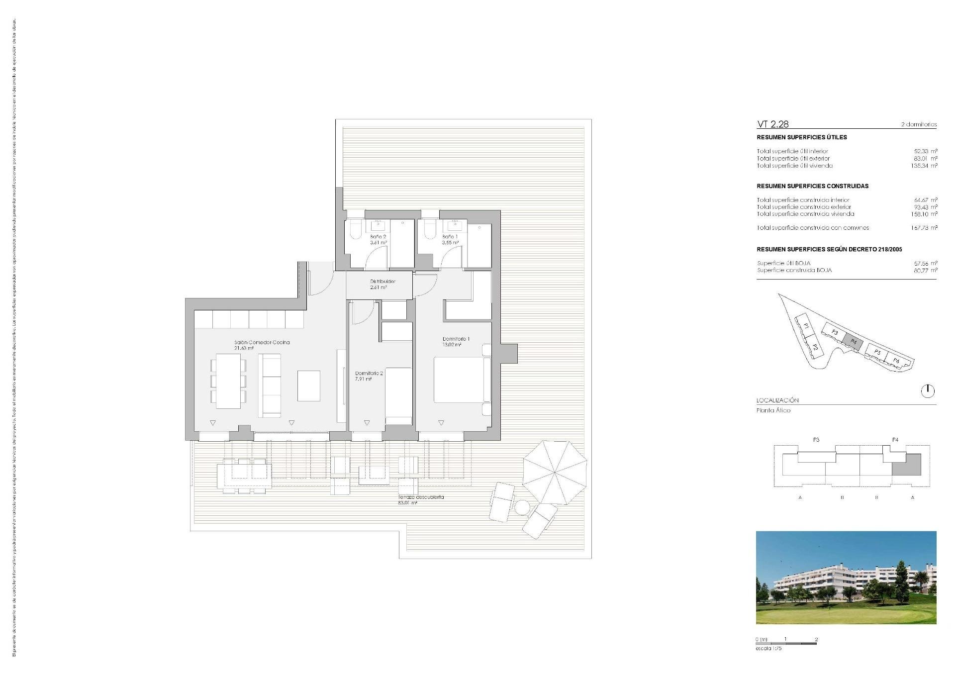 Kattohuoneisto Mijas, Malaga, Espanja 2 makuuhuonetta, 80 m2 No. 169708