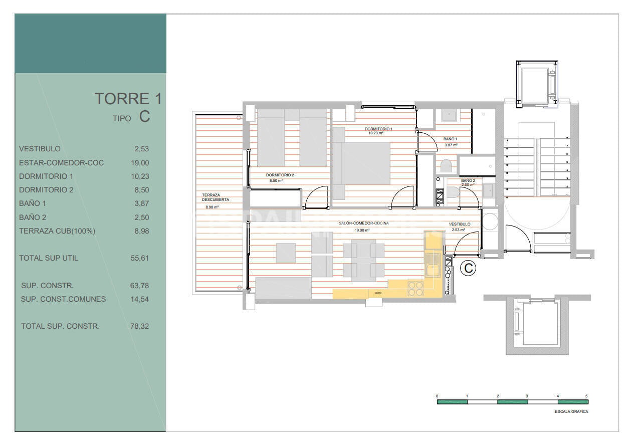 Huoneisto Guardamar del Segura, Alicante, Espanja 2 makuuhuonetta, 76 m2 No. 181930