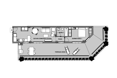 Layout 1 bedroom, 139.7 sq.m. in Alegria Alicante III Jazmin, Alicante, Spain №147088