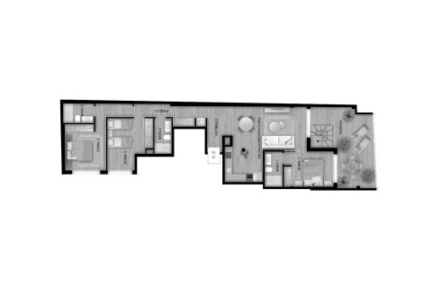Layout 3 bedrooms, 216,46 sq.m. in ALEGRIA 23, Torrevieja, Alicante, Spain №147092