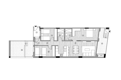 Layout 3 bedrooms, 128.21 sq.m. in ALEGRIA 25, Torrevieja, Alicante, Spain №147101