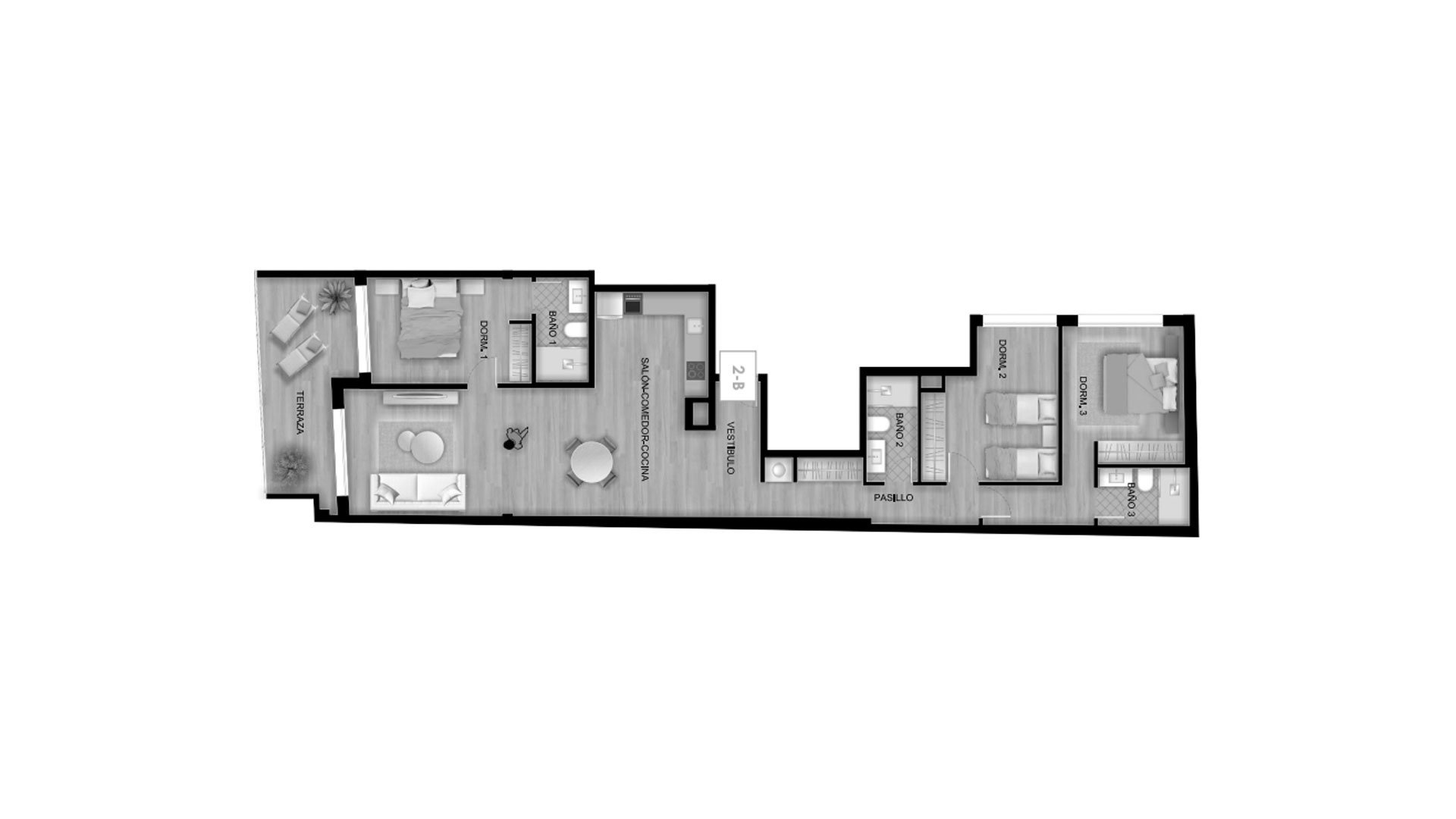 Lägenhet i Living Estepona, Torrevieja, Alicante, Spanien 3 sovrum, 148.61 kvm. Nr. 147090