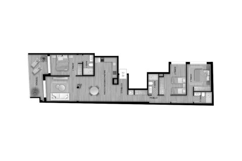 Layout 3 bedrooms, 148,61 sq.m. in ALEGRIA 23, Torrevieja, Alicante, Spain №147091