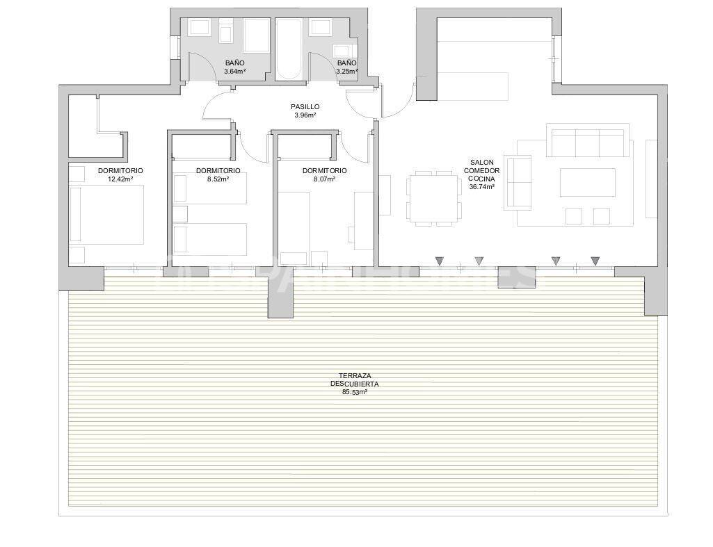 Dzīvoklis Mijas, Malaga, Spānijā 2 istabas, 73 m2 Nr. 181381