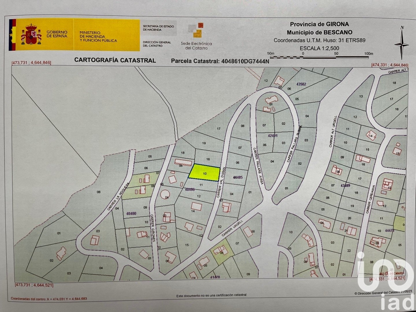 Land plot in Bescano, Girona, Spain 970 sq.m. No. 186166