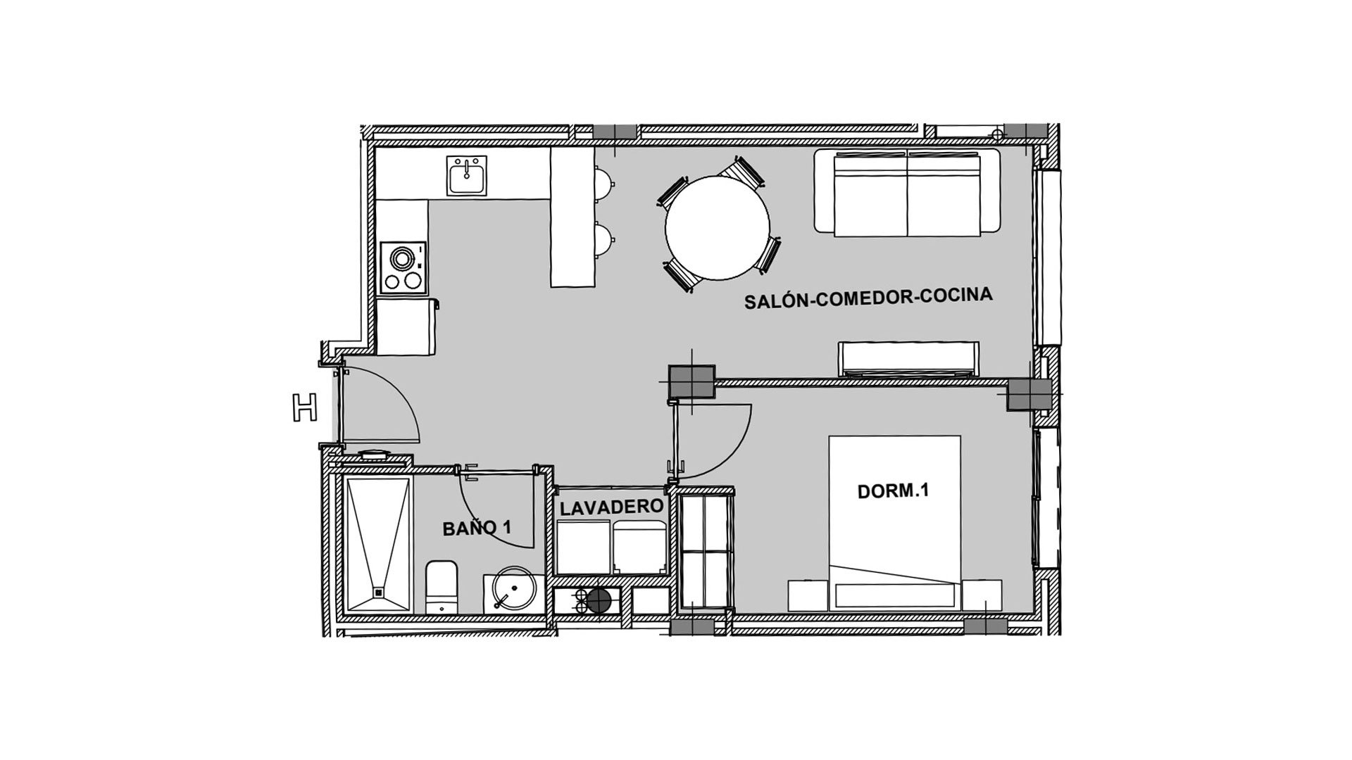Apartament w Living Estepona, Sant Joan d'Alacant, Alicante, Hiszpania 1 sypialnia, 54.24 mkw. nr 147080