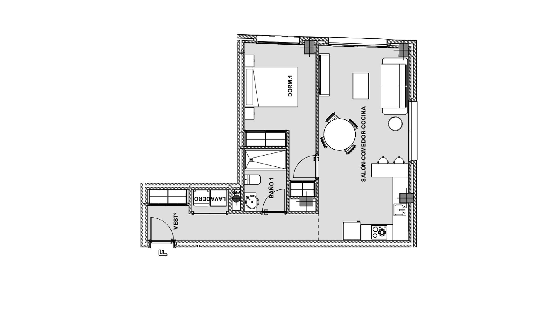 Apartament w Living Estepona, Sant Joan d'Alacant, Alicante, Hiszpania 1 sypialnia, 70.31 mkw. nr 147078