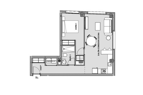 Layout 1 bedroom, 70.31 sq.m. in Alegria Sun Juan, Sun Juan, Alicante, Spain №147077