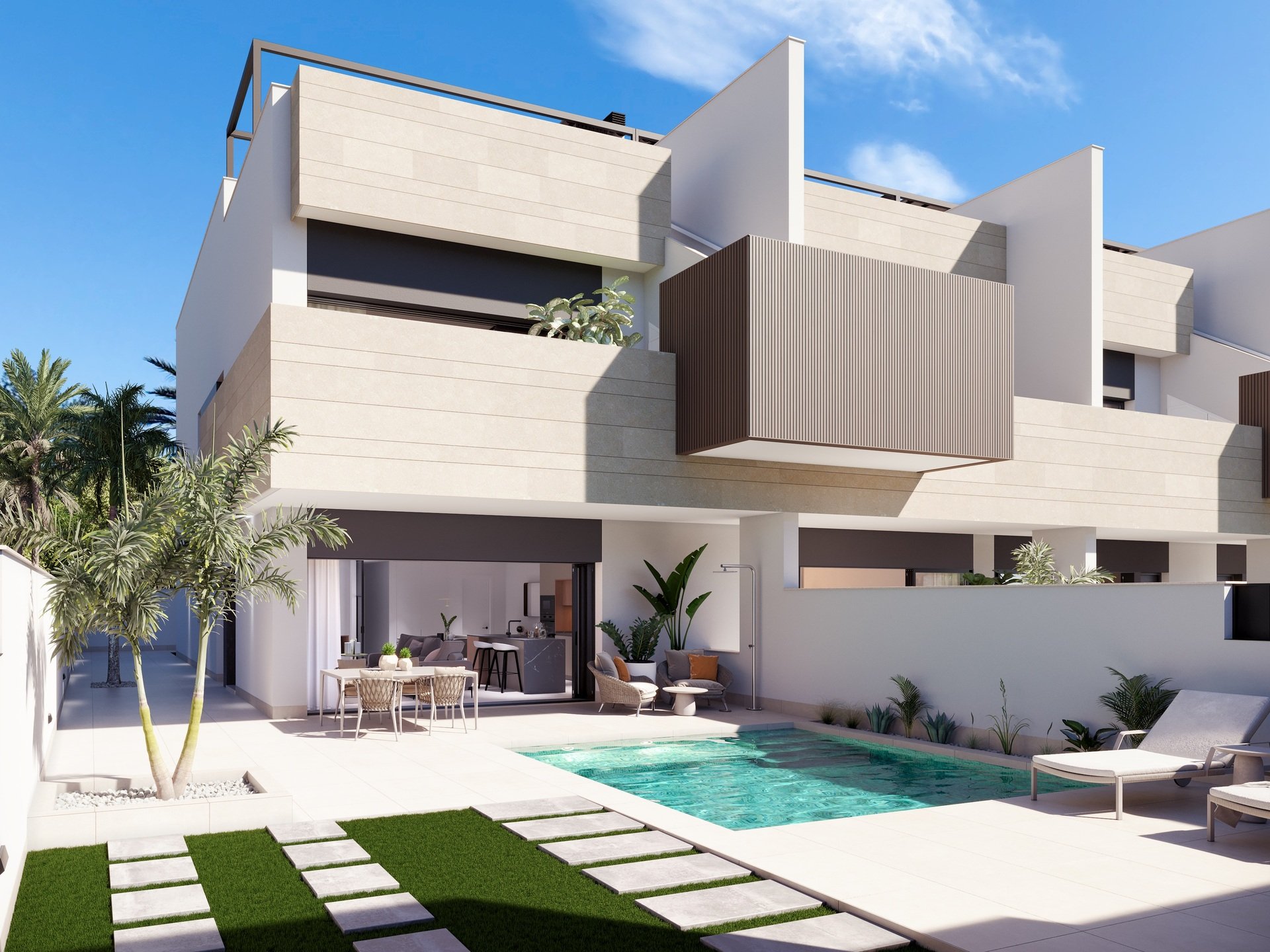 Bungalow w Pilar de la Horadada, Alicante, Hiszpania 3 sypialnie, 94 mkw. nr 143030