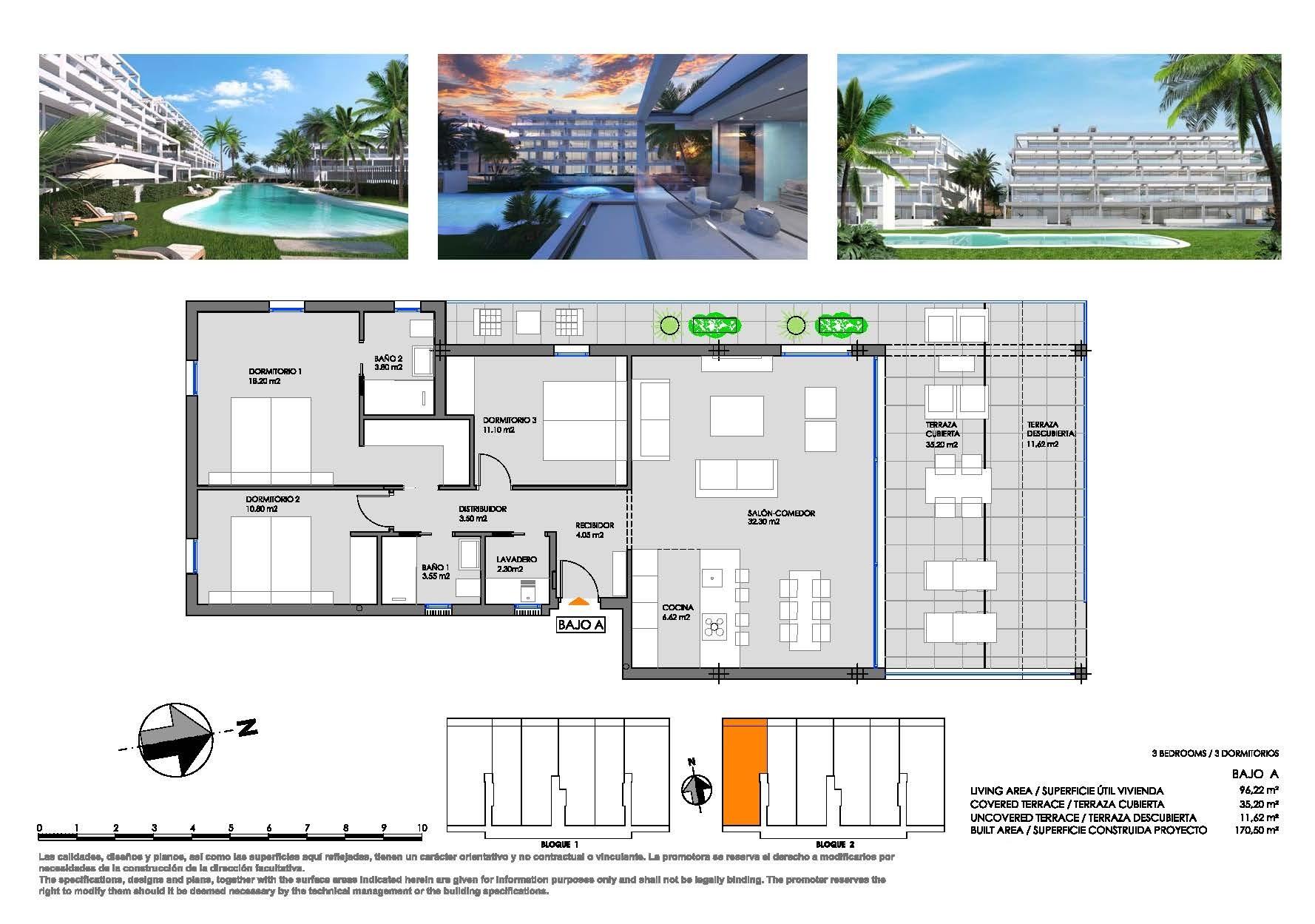 Apartment à Mar De Cristal, Murcia, Espagne 3 chambres, 170 m2 No. 141725