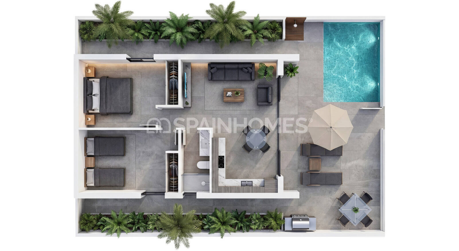 Penthauss Vera, Almeria, Spānijā 1 istaba, 41 m2 Nr. 193697