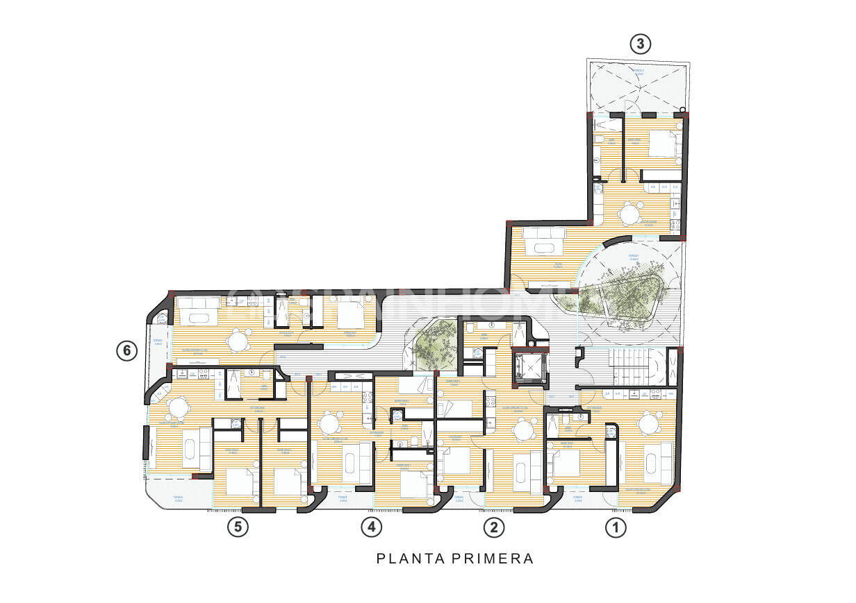 Wohnung in Torrevieja, Alicante, Spanien 1 Schlafzimmer, 59 m2 Nr. 193703