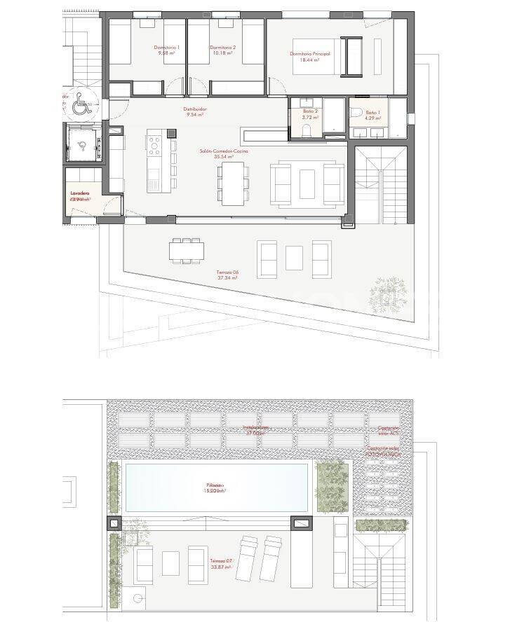 Ático en Estepona, Málaga, España 3 dormitorios, 95 m2 No. 193702