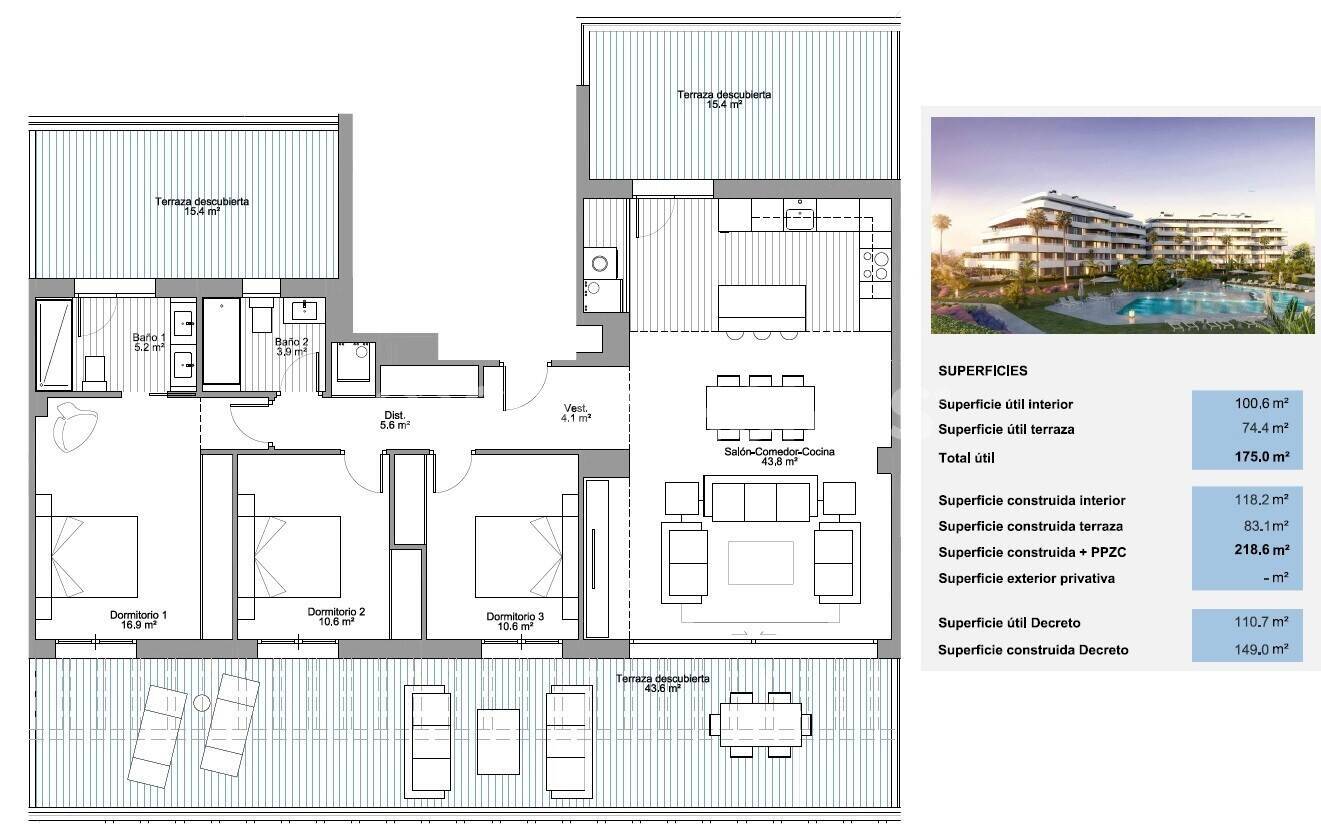 Penthouse à Torremolinos, Malaga, Espagne 3 chambres, 175 m2 No. 155331