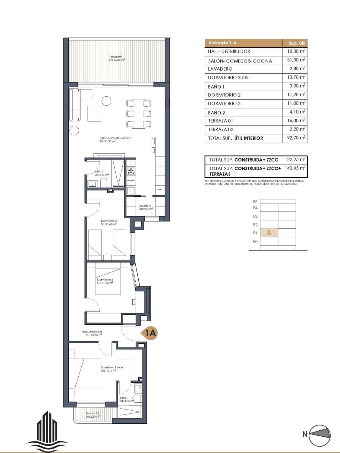 Dzīvoklis Guardamar del Segura, Alicante, Spānijā 3 istabas, 112 m2 Nr. 187073