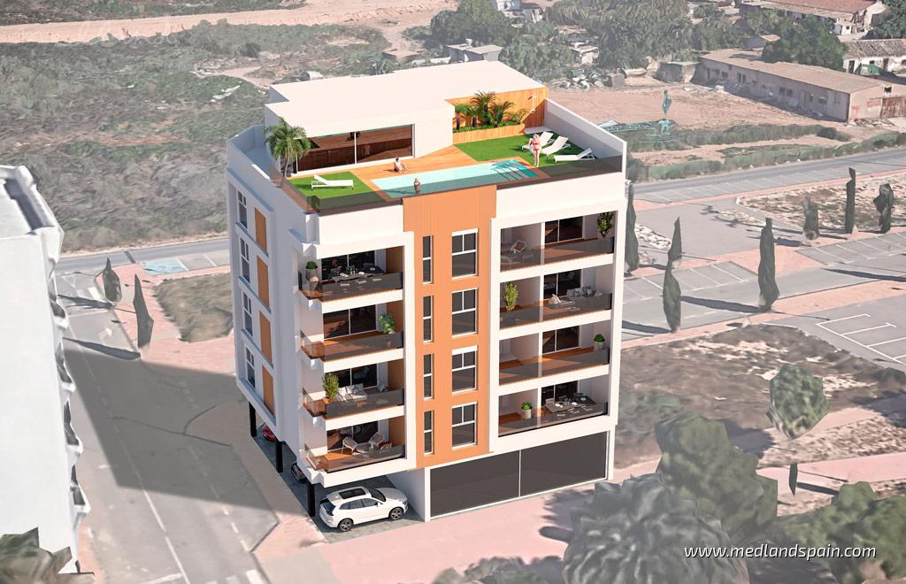 Huoneisto Lo Pagan, Murcia, Espanja 1 makuuhuone, 61 m2 No. 155246