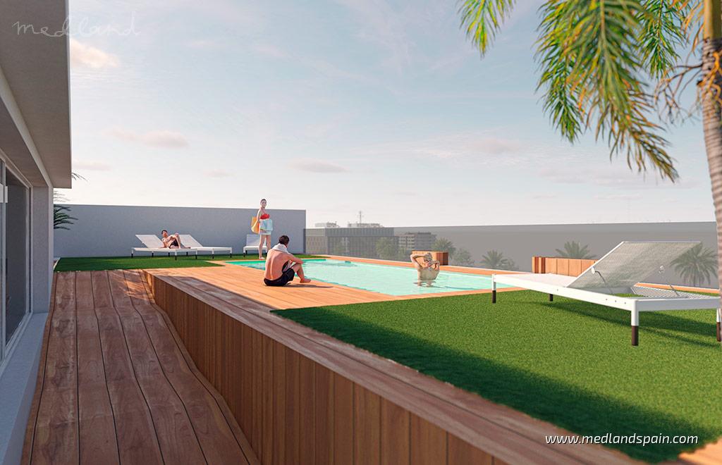 Huoneisto Lo Pagan, Murcia, Espanja 1 makuuhuone, 61 m2 No. 155246
