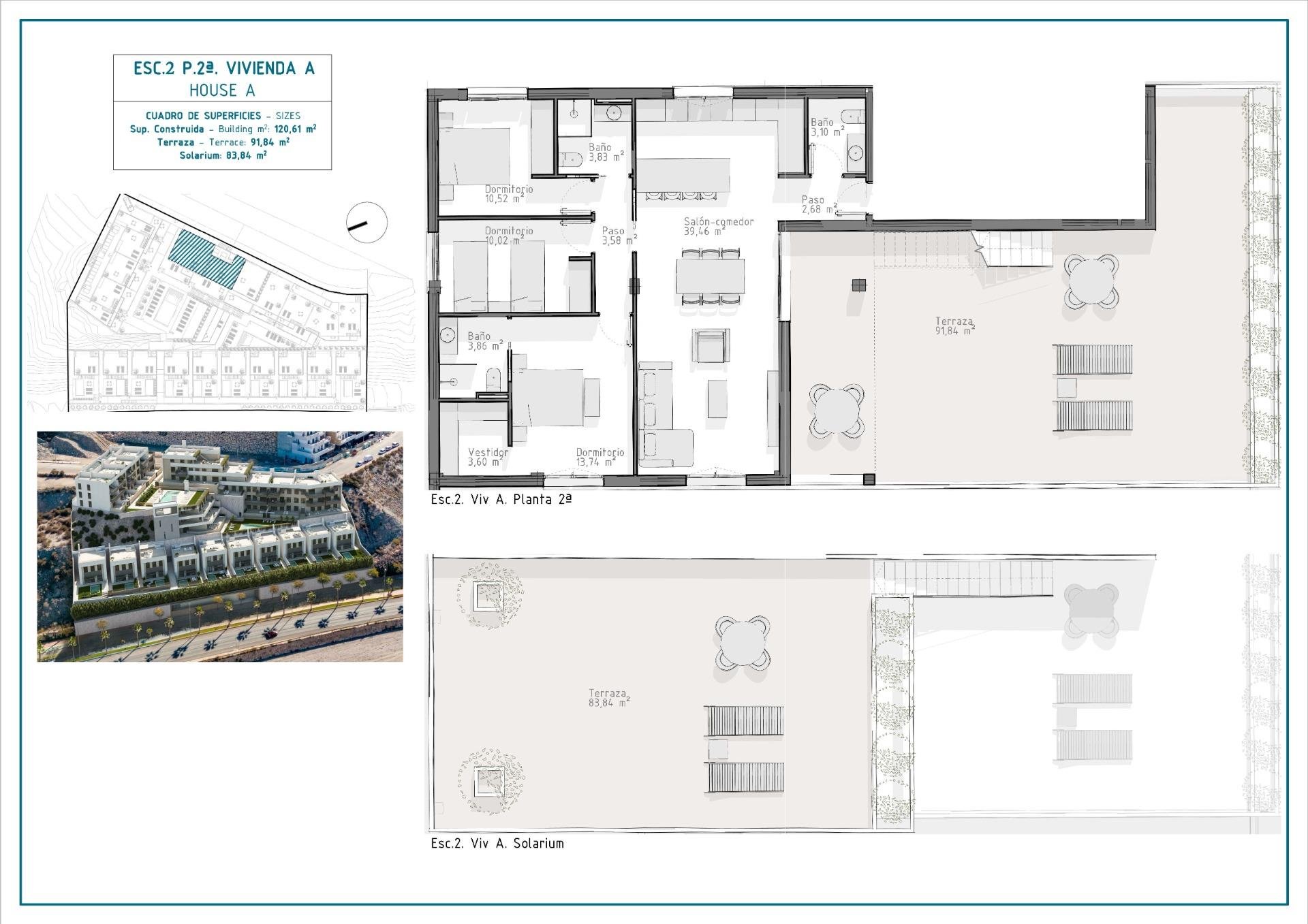 Appartamento a Aguilas, Murcia, Spagna 2 camere da letto, 74 mq. N° 134567