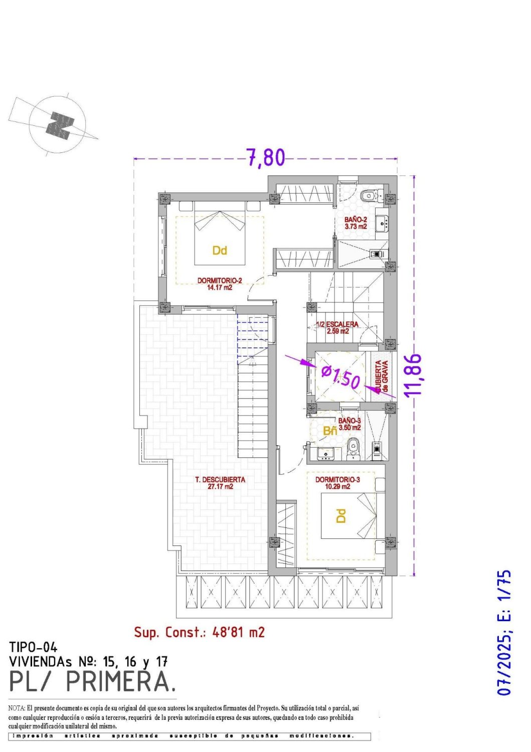 Villa en Benidorm, Alicante, España 3 dormitorios, 127 m2 No. 134565