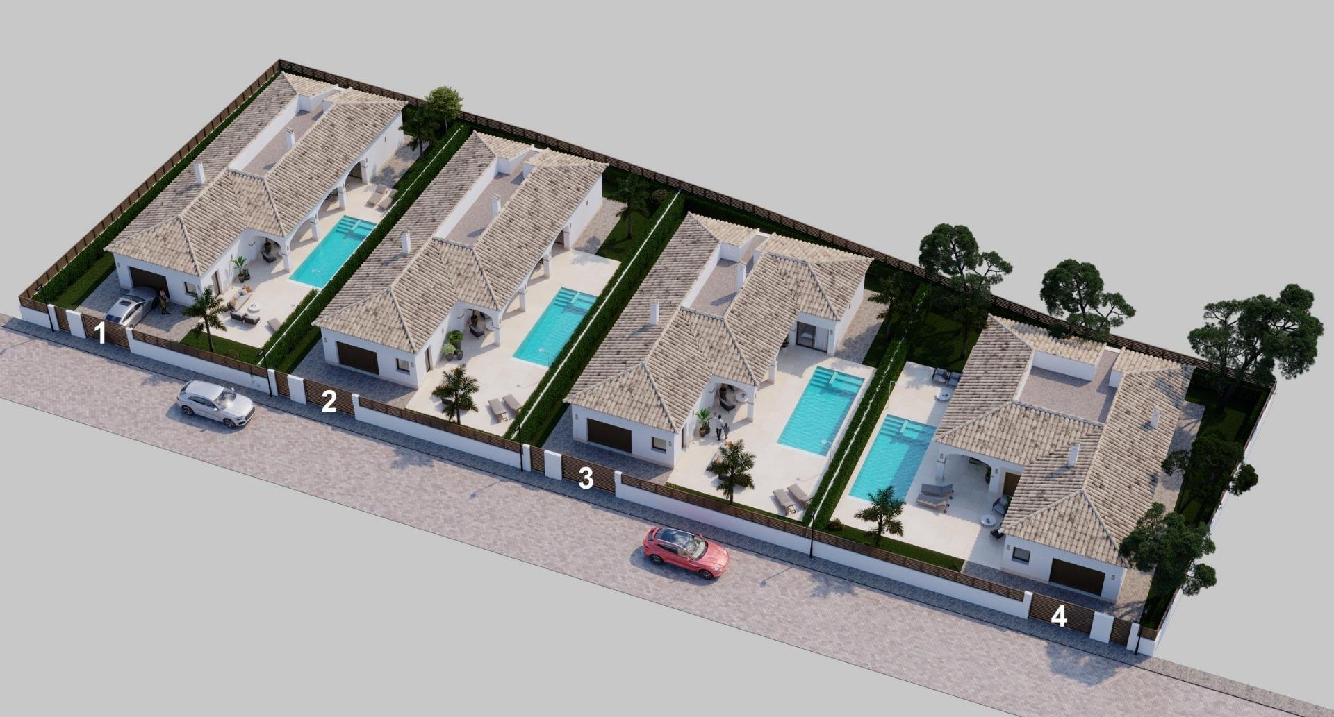Villa à Lo Pagan, Murcia, Espagne 3 chambres, 159 m2 No. 141571