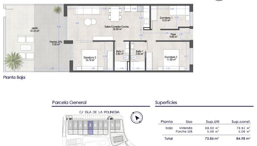 Apartament w San Javier, Murcia, Hiszpania 3 sypialnie, 84 mkw. nr 179904
