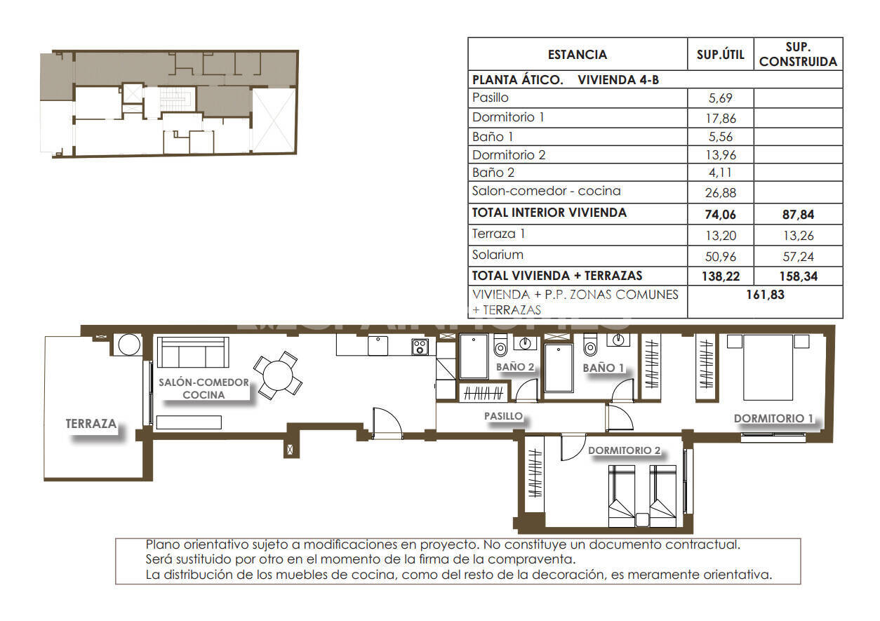 Huoneisto Torrevieja, Alicante, Espanja 1 makuuhuone, 60 m2 No. 154376