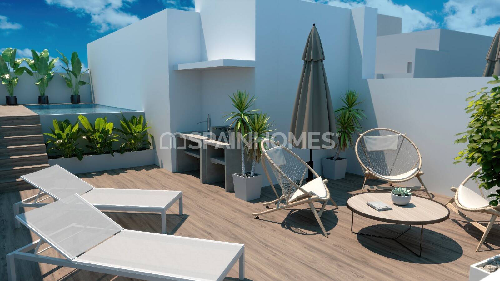 Huoneisto Torrevieja, Alicante, Espanja 1 makuuhuone, 60 m2 No. 154376