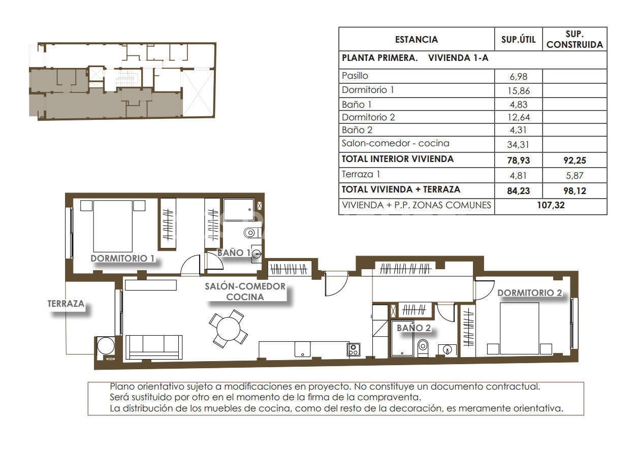 Huoneisto Torrevieja, Alicante, Espanja 1 makuuhuone, 60 m2 No. 154376