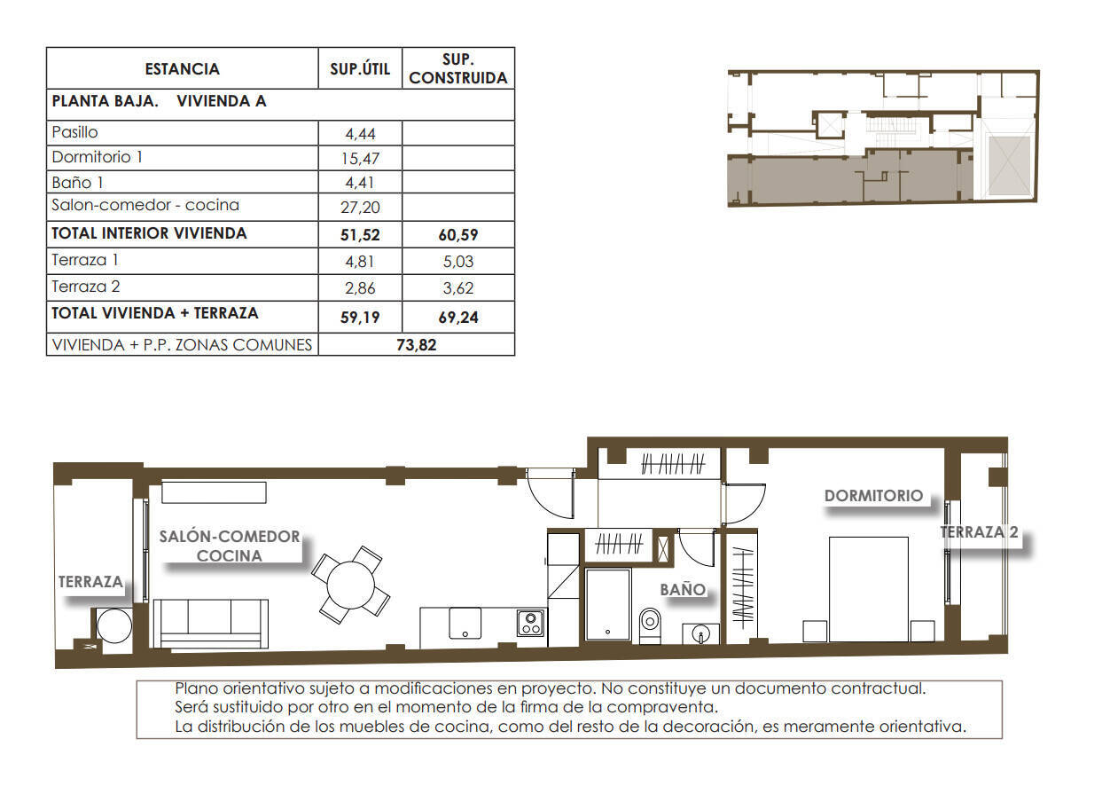 Huoneisto Torrevieja, Alicante, Espanja 1 makuuhuone, 60 m2 No. 154376
