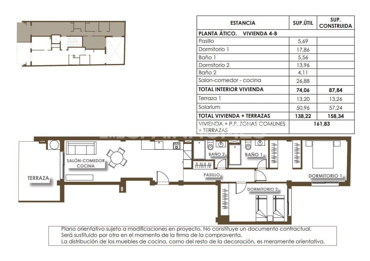 Apartament w Torrevieja, Alicante, Hiszpania 2 sypialnie, 92 mkw. nr 154377