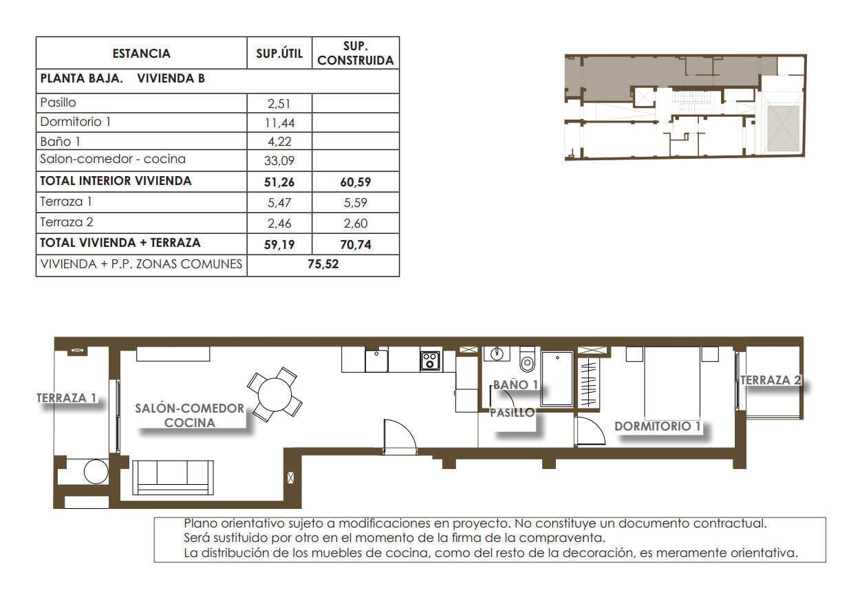 Takvåning i Torrevieja, Alicante, Spanien 2 sovrum, 77 kvm. Nr. 154378