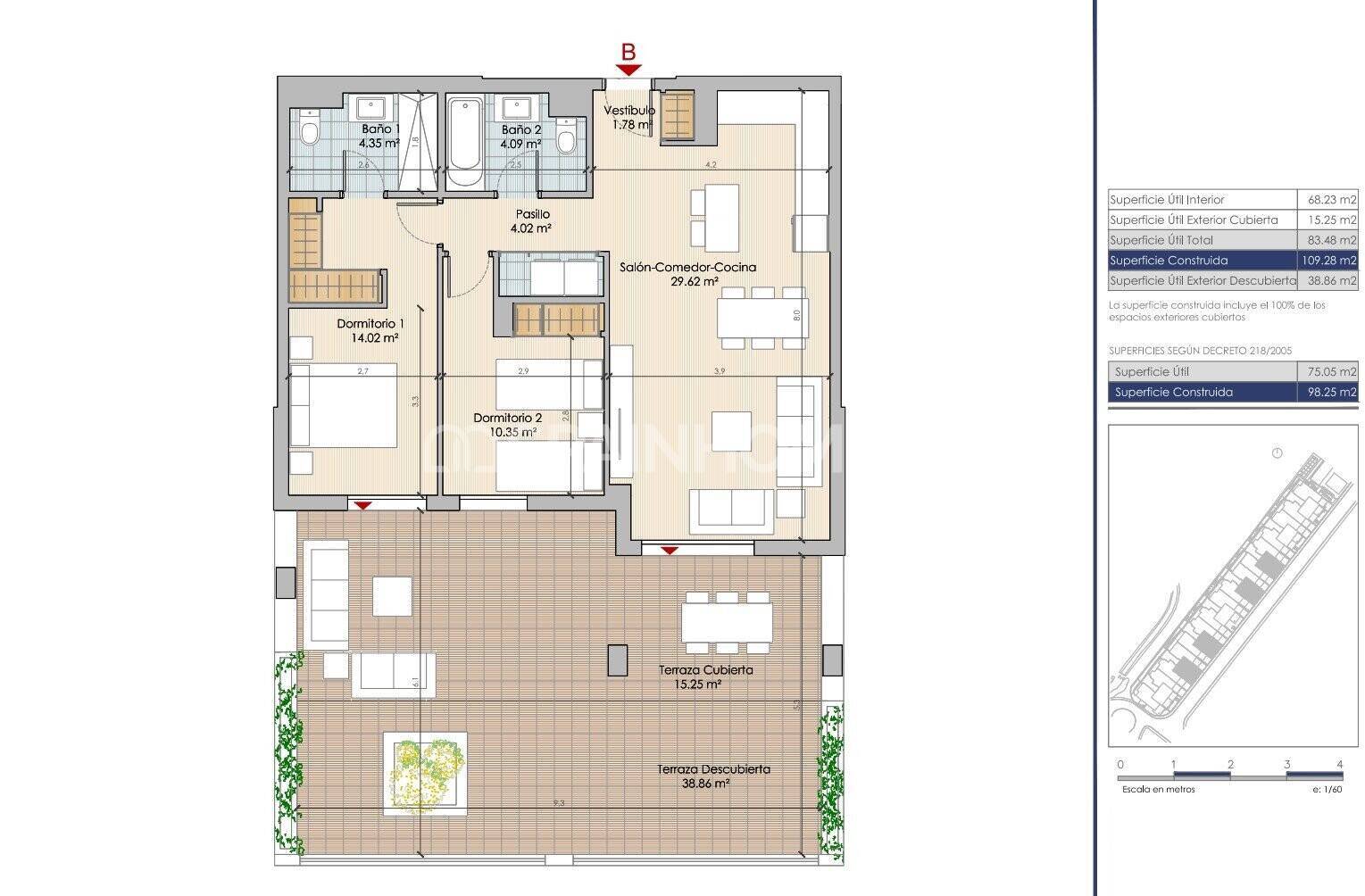 Appartamento a Benalmadena, Malaga, Spagna 3 camere da letto, 80 mq. N° 154381