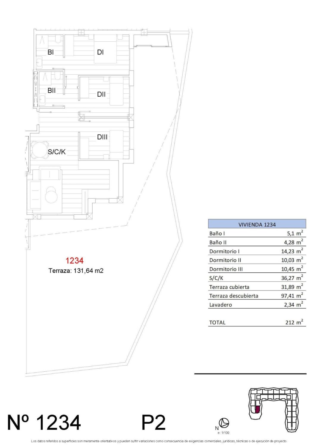 Dzīvoklis San Miguel de Salinas, Alicante, Spānijā 3 istabas, 80 m2 Nr. 135215