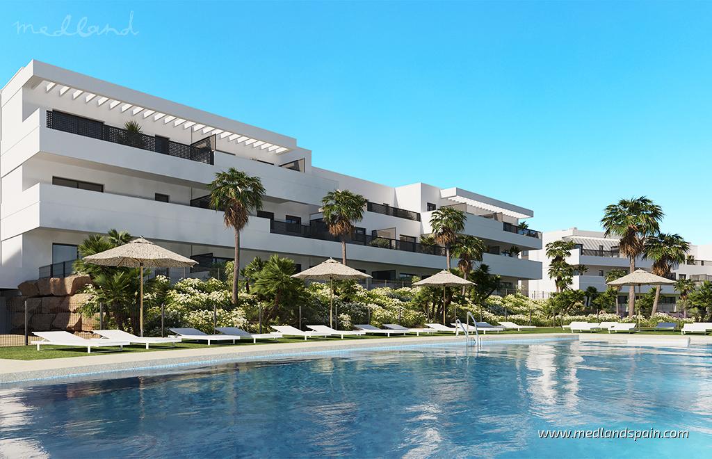Lägenhet i Estepona, Malaga, Spanien 2 sovrum, 74 kvm. Nr. 132908