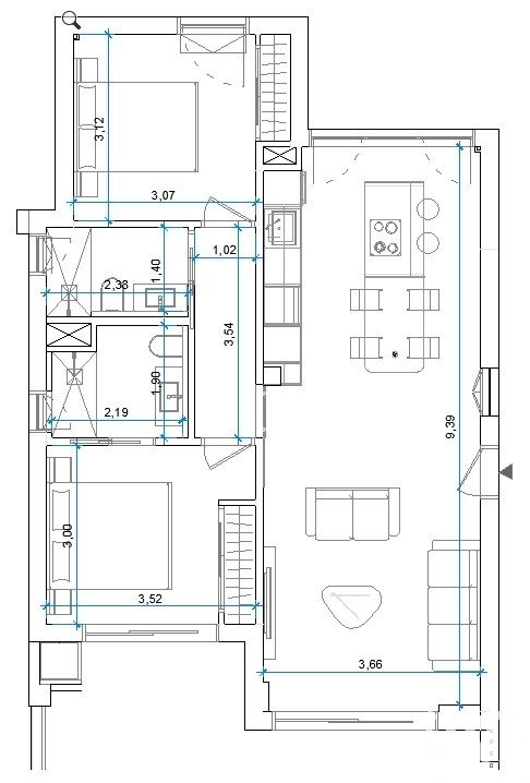 Apartment in Orihuela, Alicante, Spain 2 bedrooms, 88 sq.m. No. 172970