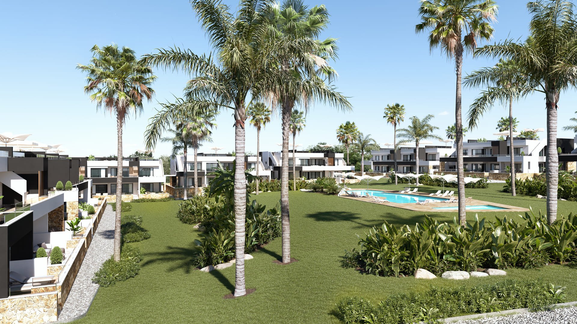 Bungalowi Ciudad Quesada, Alicante, Espanja 2 makuuhuonetta, 78 m2 No. 135843