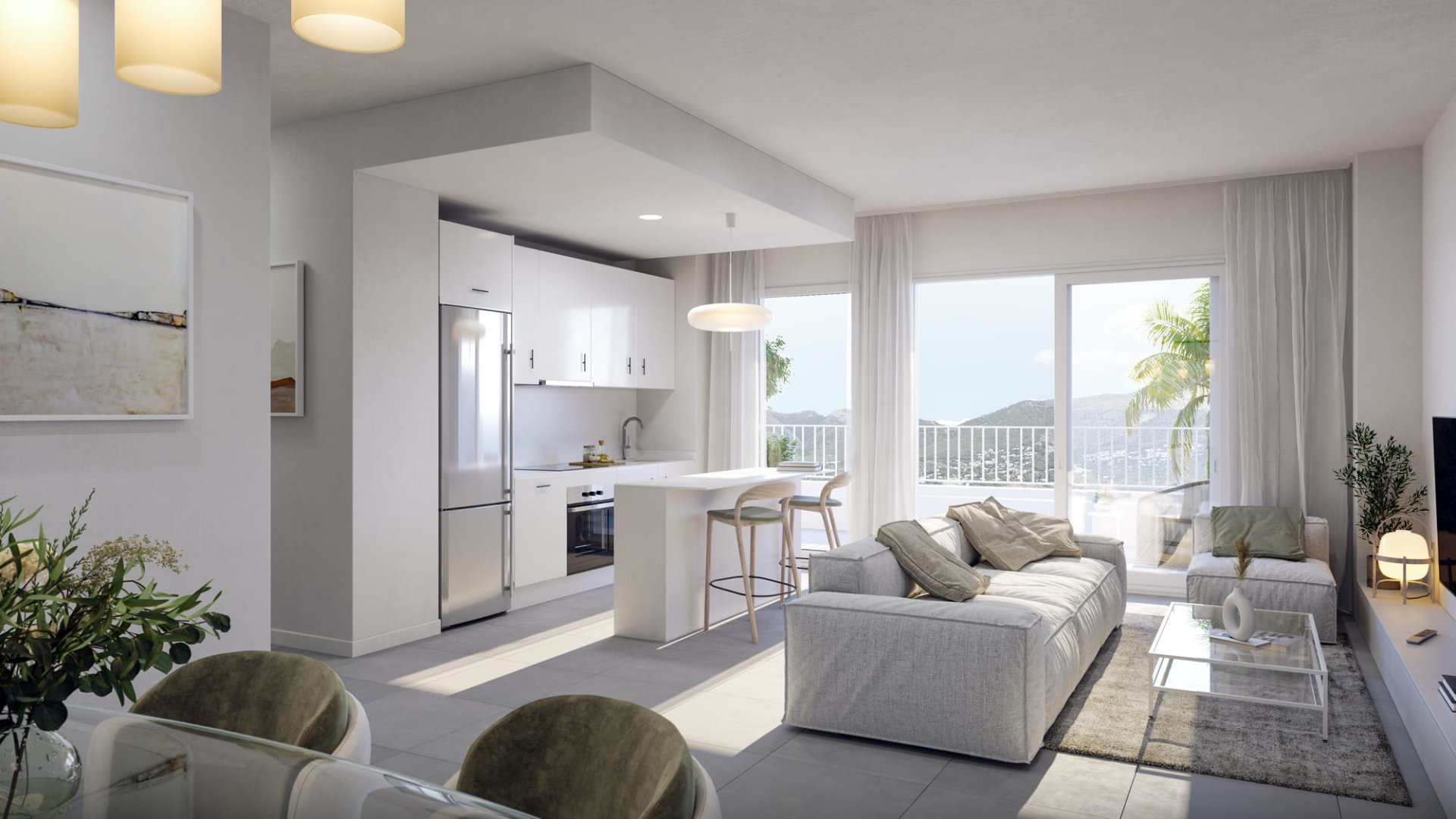 Bungalow i Fuengirola, Malaga, Spanien 3 sovrum, 176 kvm. Nr. 136854