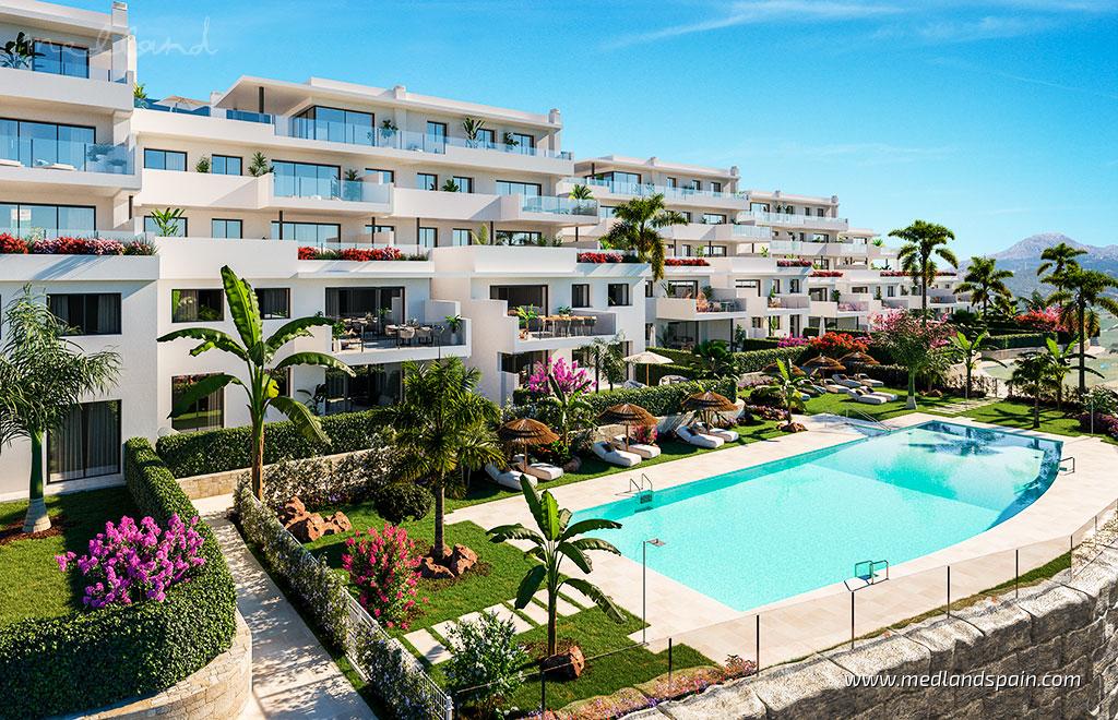 Lägenhet i Casares, Malaga, Spanien 2 sovrum, 111 kvm. Nr. 70580