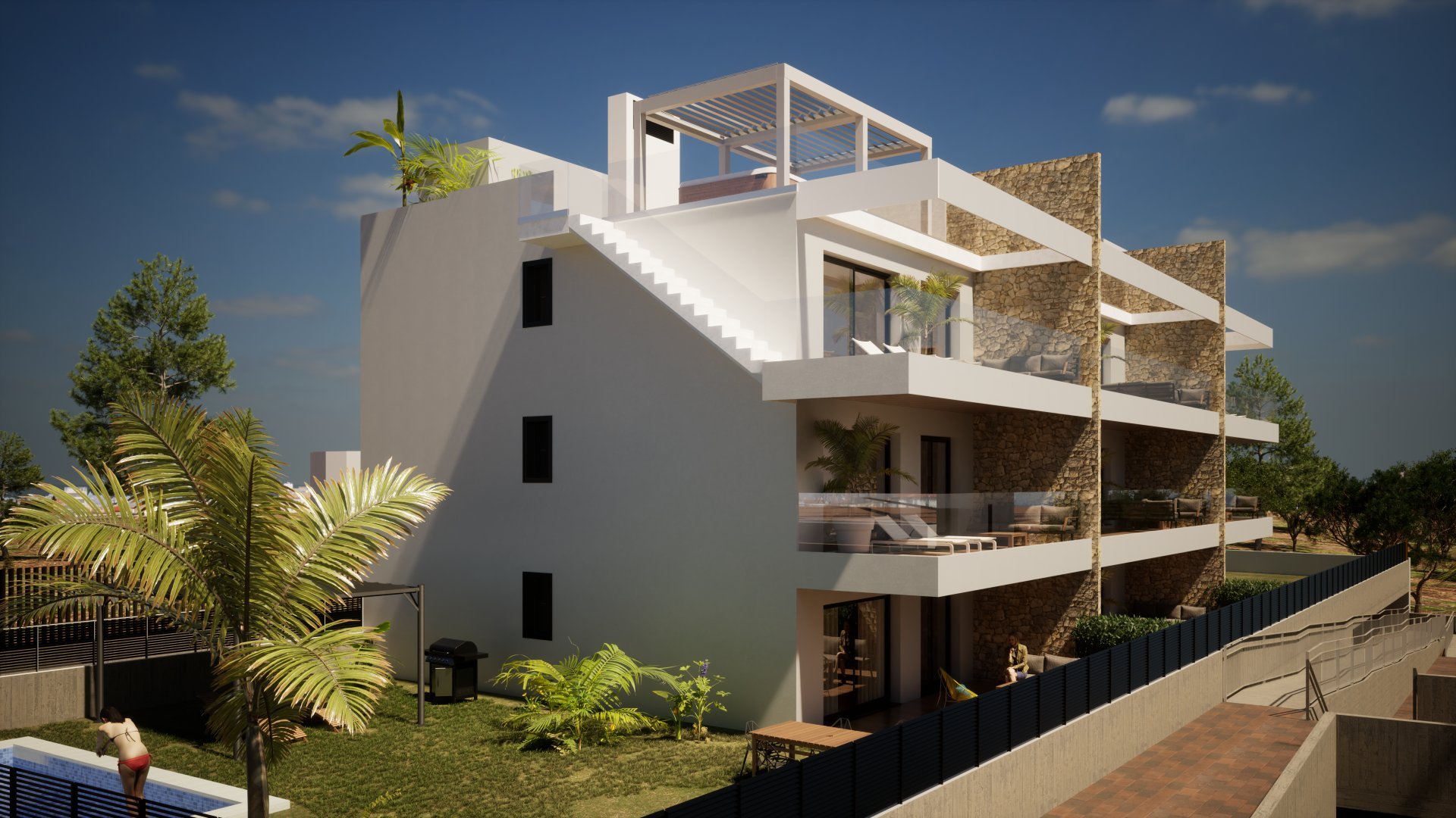 Huoneisto Finestrat, Alicante, Espanja 2 makuuhuonetta,  No. 156523