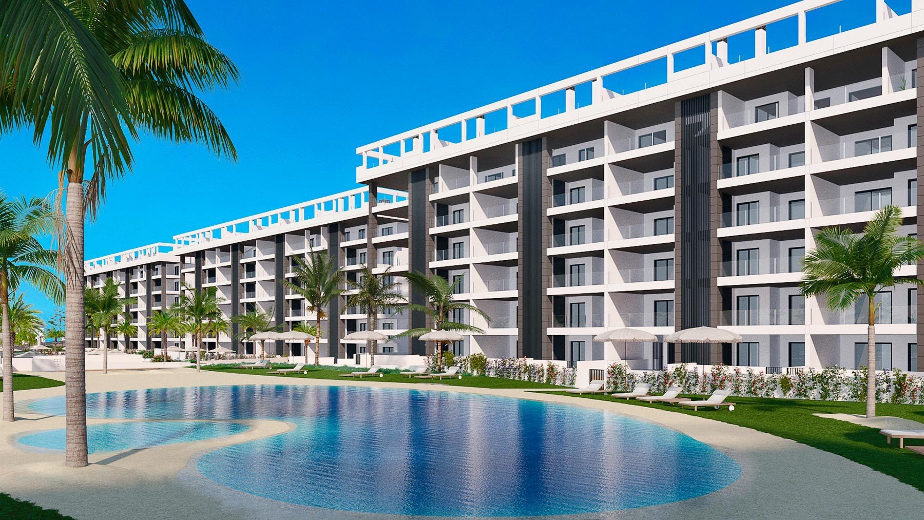 Huoneisto Torrevieja, Alicante, Espanja 2 makuuhuonetta, 66 m2 No. 76909