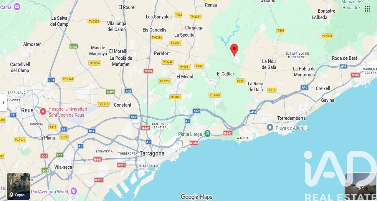 Zemes gabals El Catllar, Tarragona, Spānijā 626 m2 Nr. 185197