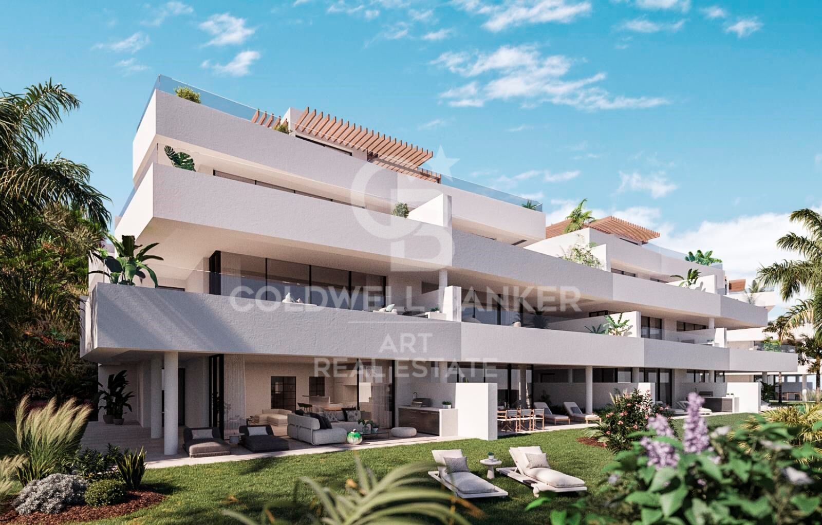 Lägenhet i Estepona, Malaga, Spanien 3 sovrum, 180 kvm. Nr. 159285