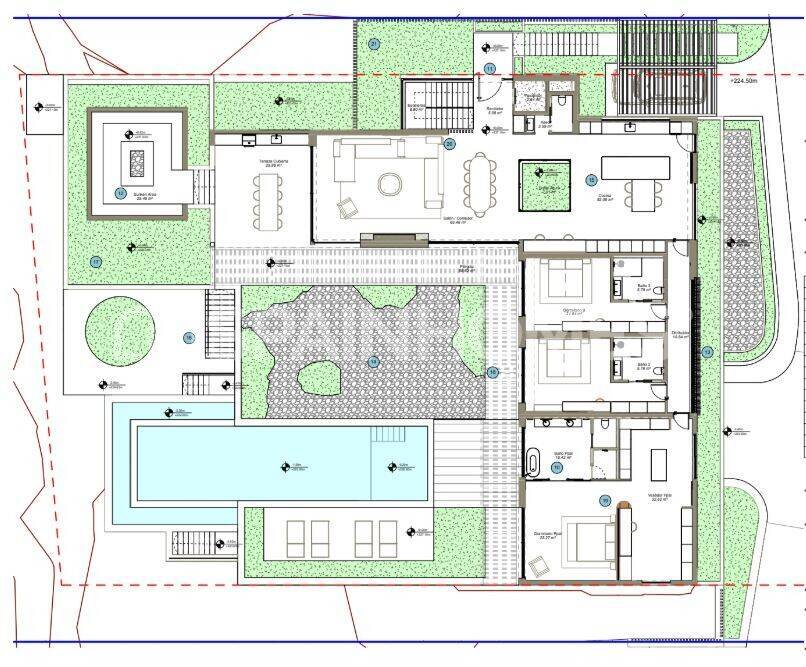 Villa i Marbella, Malaga, Spanien 4 sovrum, 408 kvm. Nr. 48345